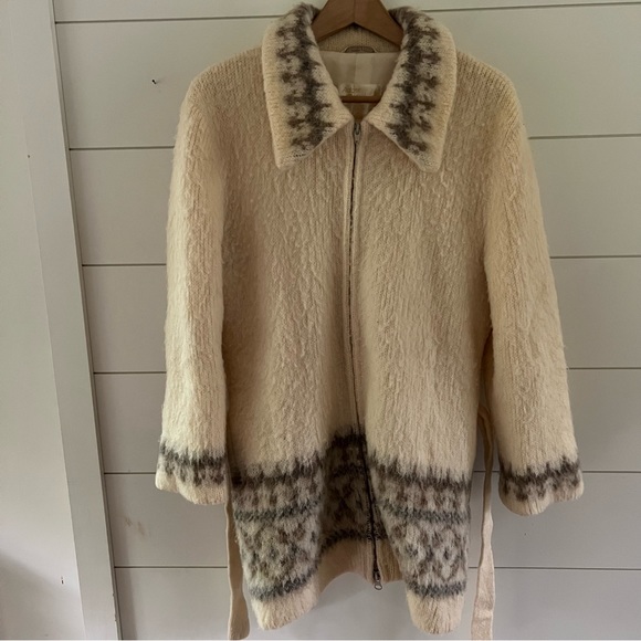 Vintage Jackets & Blazers - Vintage Alafoss of Iceland Sweater Coat sz L
